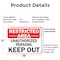 Signmission Restricted Area Unauthorized People Keep Out OSHA ANSI Sign, Plastic, 18in W x 12in L, 2PK OS-2PACK-MISC-P-1218-L-19512 - alternate 3